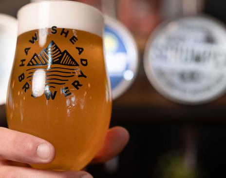 Enjoy a Pint at Hawkshead Brewery & Beer Hall in Staveley, Lake District