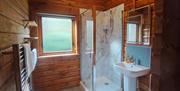 Bathroom with Shower inside a Self Catered Unit at The Estate in Glenridding, Lake District