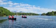 Visitors on a Canoe and Bushcraft Experience with Path to Adventure in the Lake District, Cumbria