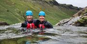 Visitors Extreme Ghyll Scrambling and Canyoning with Path to Adventure in Eskdale, Lake District