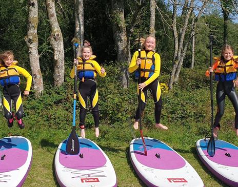 Family Friendly Instructed Paddleboarding on Windermere with Graythwaite Adventure in the Lake District, Cumbria