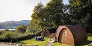 Camping pods with a view at Park Cliffe Camping & Caravan Park in Windermere, Lake District