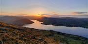 Sunset Views over Ullswater near Park Foot Holiday Park in Pooley Bridge, Lake District