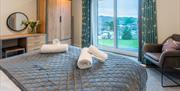 Views from Double Bedroom Self Catering Cottages in Park Foot Holiday Park in Pooley Bridge, Lake District