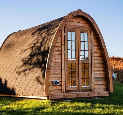 Camping Pod Exterior at Parkgate Farm in Eskdale, Lake District