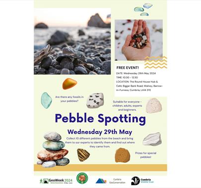 Poster for Pebble Spotting in Walney, Cumbria