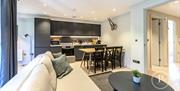 Kitchen and Living Area at Primero Apartments in Backbarrow, Lake District