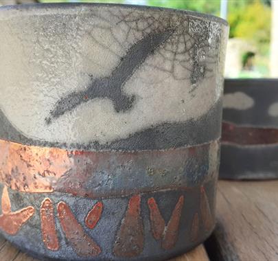 Raku Style Pottery from Quirky Workshops in Greystoke, Cumbria
