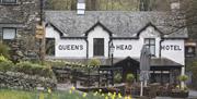 Exterior at The Queens Head in Troutbeck, Lake District
