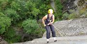 Abseiling with River Deep Mountain High in the Lake District, Cumbria