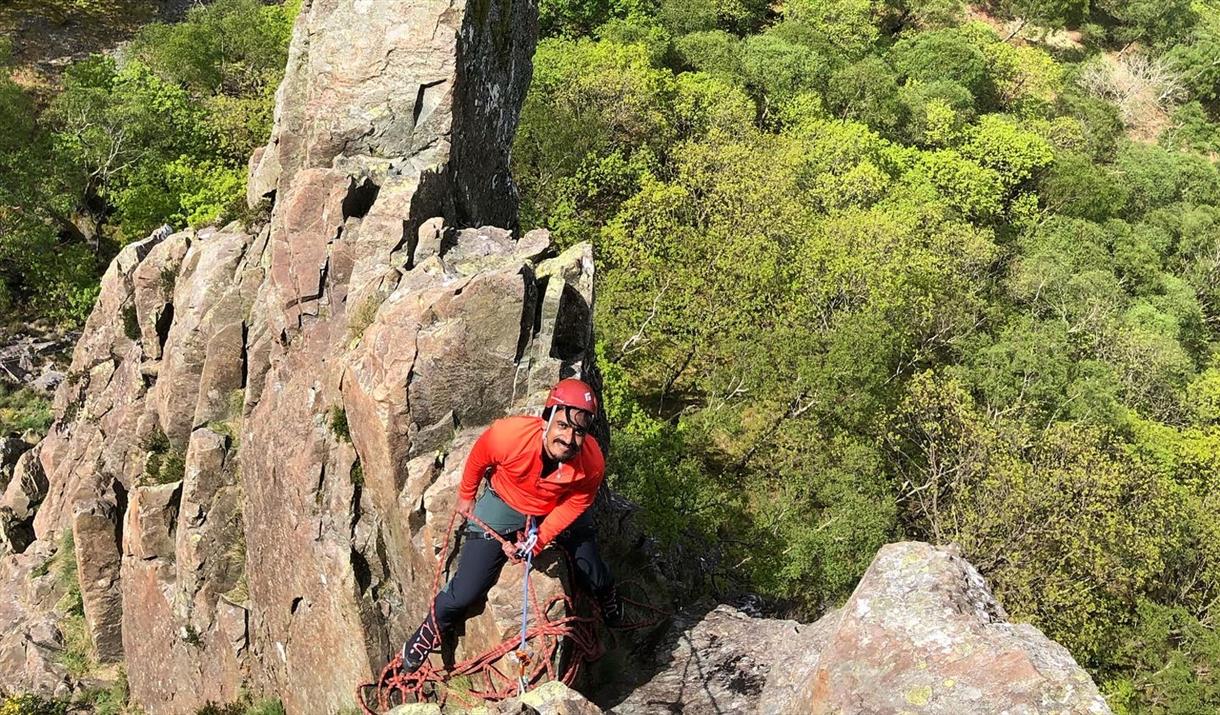 Rock Climbing with Rock n Ridge in the Lake District, Cumbria