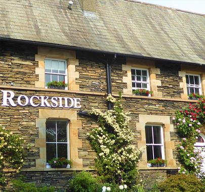 Exterior and landscaping at Rockside Guest House in Windermere, Lake District