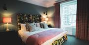 Double bedroom at Plato's in Kirkby Lonsdale, Cumbria