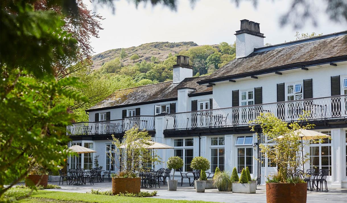 Exterior of Rothay Manor in Ambleside, Lake District