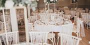 Wedding Breakfast Decor at Roundthorn Country House in Penrith, Cumbria