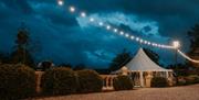 Outdoor Marquee at Roundthorn Country House in Penrith, Cumbria