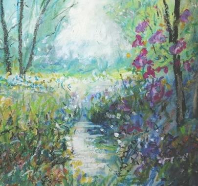 Impressionist Sketching with Roy Simmons at Quirky Workshops at Greystoke Craft Garden & Barns in Penrith, Cumbria
