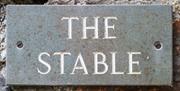 Signage at Stable Cottage at Rydal Hall in Rydal, Lake District