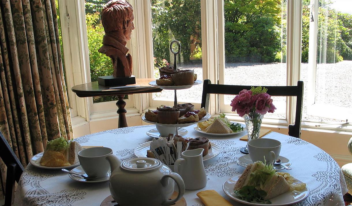 The Saddlery Tearoom at Rydal Mount, Wordsworth's Family Home in Ambleside, Lake District