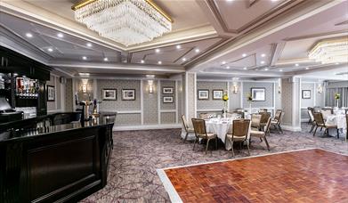 Function Room Bar and Dance Floor at Skiddaw Hotel in Keswick, Lake District