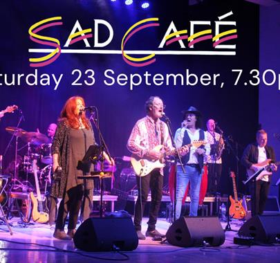 Advert for Sad Café – live! at The Old Laundry Theatre in Bowness-on-Windermere, Lake District