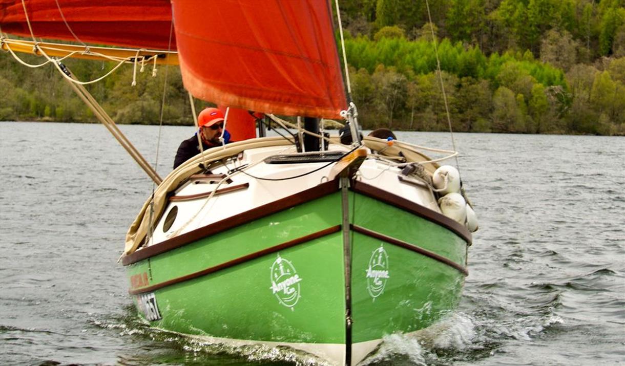 Accessible Yacht Sailing on Windermere with Anyone Can in the Lake District, Cumbria