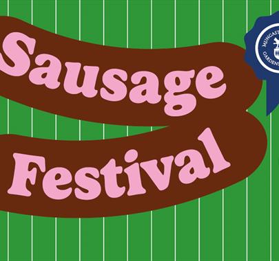 Poster for the Sausage Festival at Muncaster Castle in Ravenglass, Cumbria