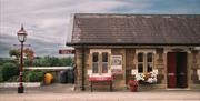 Settle Station on The Settle - Carlisle Railway line in Cumbria, UK