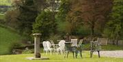 Outdoor Seating and Grounds at Shaw End Mansion near Kendal, Cumbria