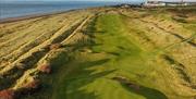 Aerial View of the 5th Hole at Silloth on Solway Golf Club in Silloth, Cumbria