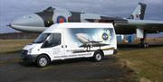 Aircraft and Van at the Solway Aviation Museum near Carlisle, Cumbria