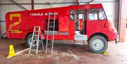 Historic Airport Fire Engine at the Solway Aviation Museum near Carlisle, Cumbria