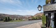 Views from Entrance of The Swan at Grasmere in the Lake District, Cumbria