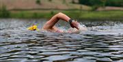 Visitor Swimming on Holidays with SwimTrek in the Lake District, Cumbria