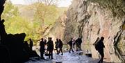 Visitors Exploring on Holidays with SwimTrek in the Lake District, Cumbria