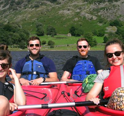Double Kayaks with Tall Bloke Adventures in Ullswater, Lake District