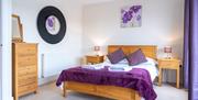 Double bedroom at Tewitfield Marina in Carnforth, Lancashire