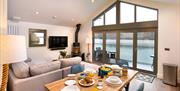 Waterbird Boathouse open plan with a view at Hill of Oaks in Windermere, Lake District
