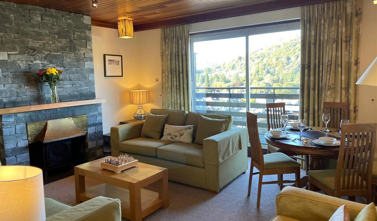 Living Room at The Lakelands Self-Catered Apartments in Ambleside, Lake District