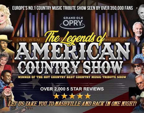 Poster for The Legends of American Country Show at The Forum in Barrow-in-Furness, Cumbria