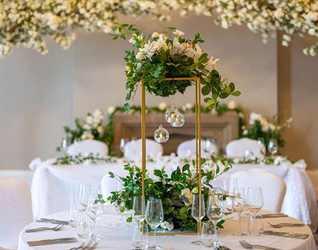 Wedding Decor and Tables at The Ro Hotel in Bowness-on-Windermere, Lake District