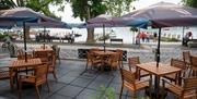 Outside Seating at The Waterhead Inn in Ambleside, Lake District