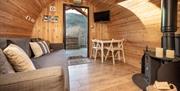 Pod Interior at The Yan Glamping in Grasmere, Lake District