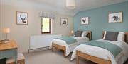Twin Bedroom at The Old Byre at Fornside Farm Cottages in St Johns-in-the-Vale, Lake District