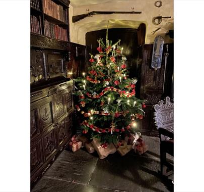 Christmas Tree at Townend for the Christmas at Townend Events in Troutbeck, Lake District