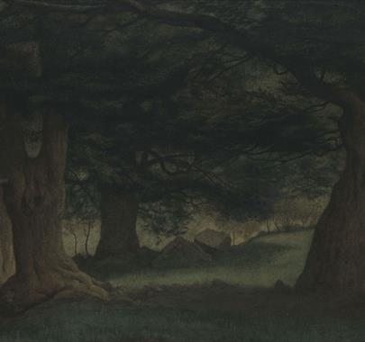 Painting of Trees in the Lake District, Cumbria