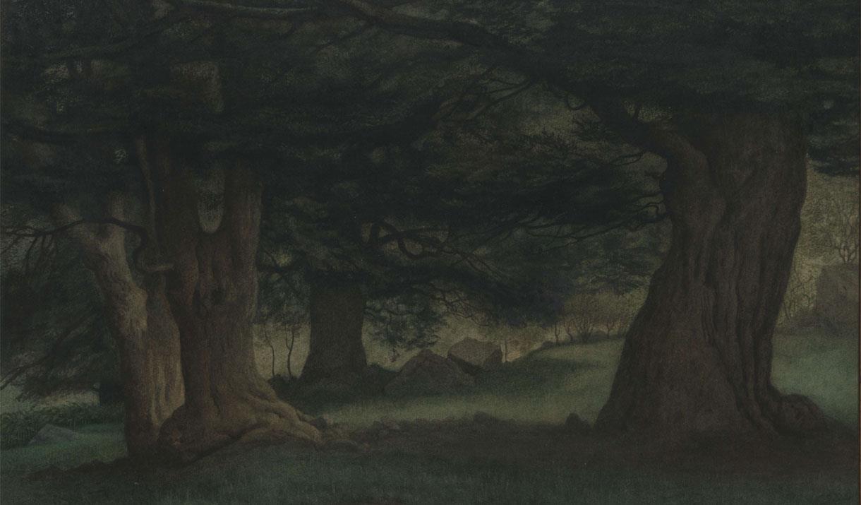 Painting of Trees in the Lake District, Cumbria