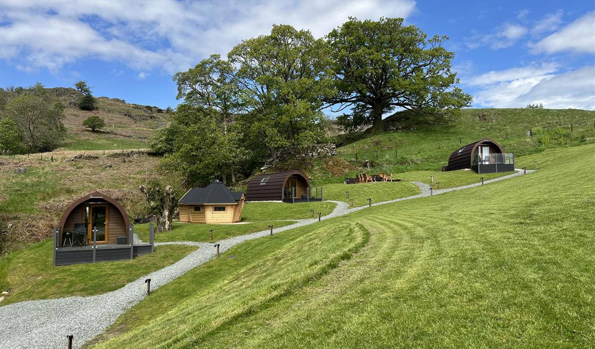 Exteriors at Troutbeck Camping Pods in Troutbeck, Lake District