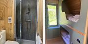 Interior of Troutbeck Camping Pods in Troutbeck, Lake District