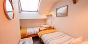 Twin bedroom in the annexe at High Greenside Bed and Breakfast